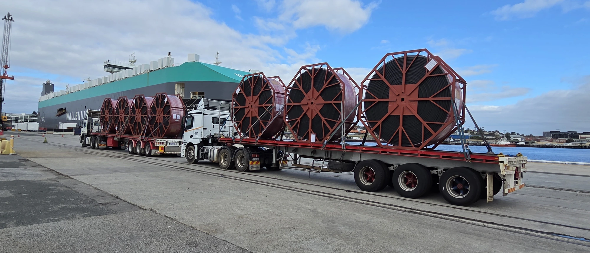 Fremantle Berth 11 & 12 - Cable Reel Transport