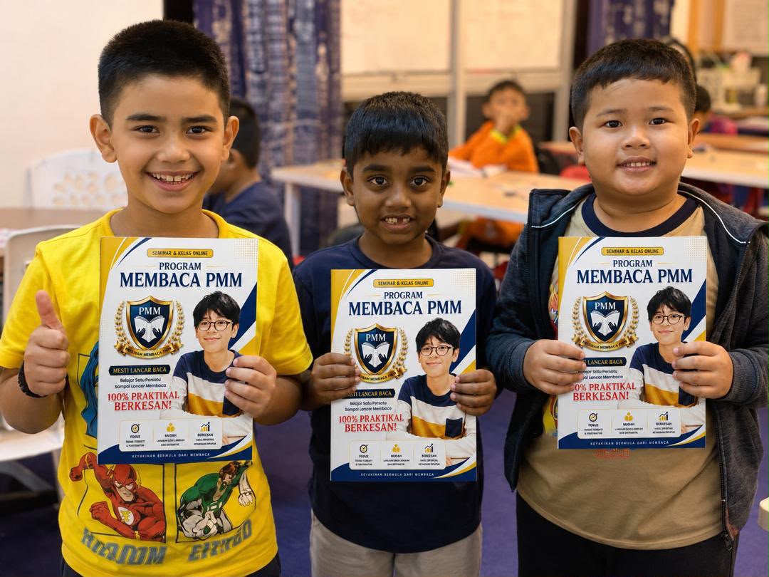 Murid bersama Buku Modul PMM