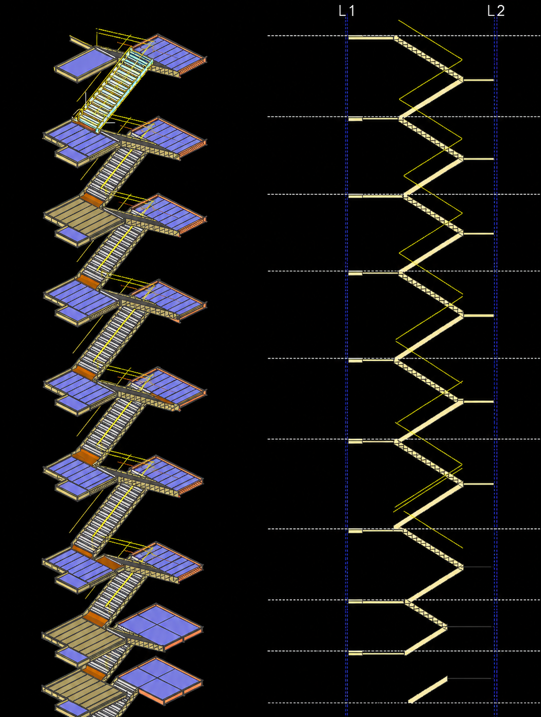 20-Flight Stair Tower