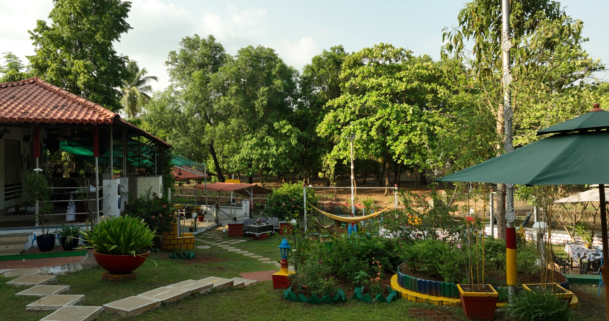 The garden, unhurried