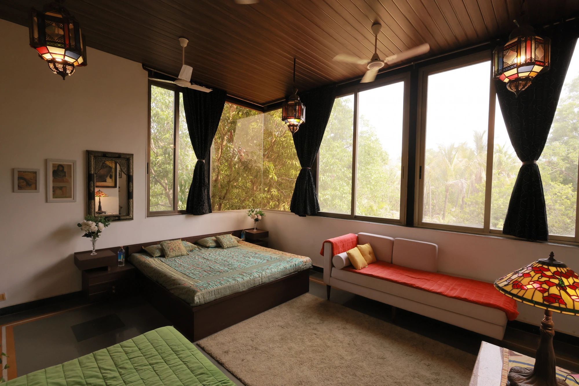 The Moroccan-inspired bedroom