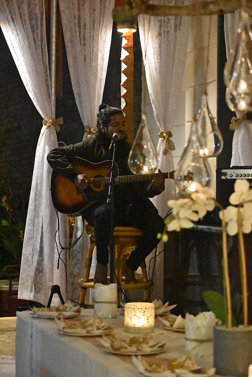 A live acoustic performance at The Brook