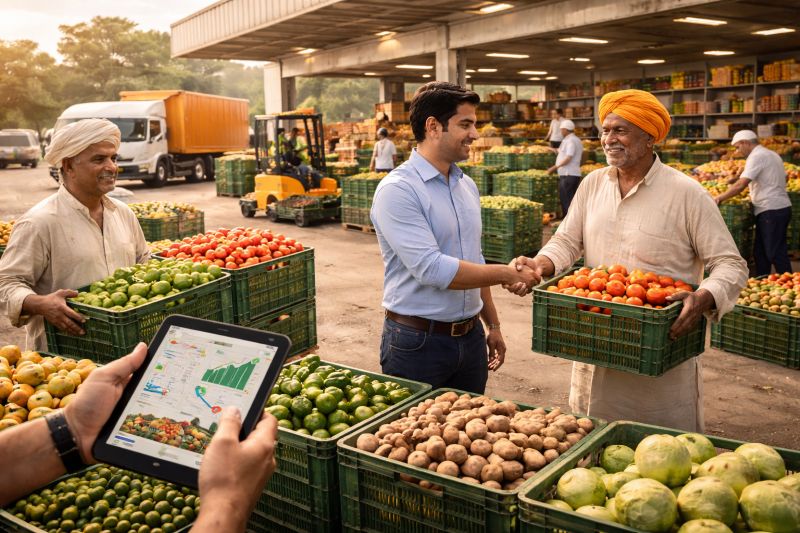 Direct market linkage between farmer and buyer