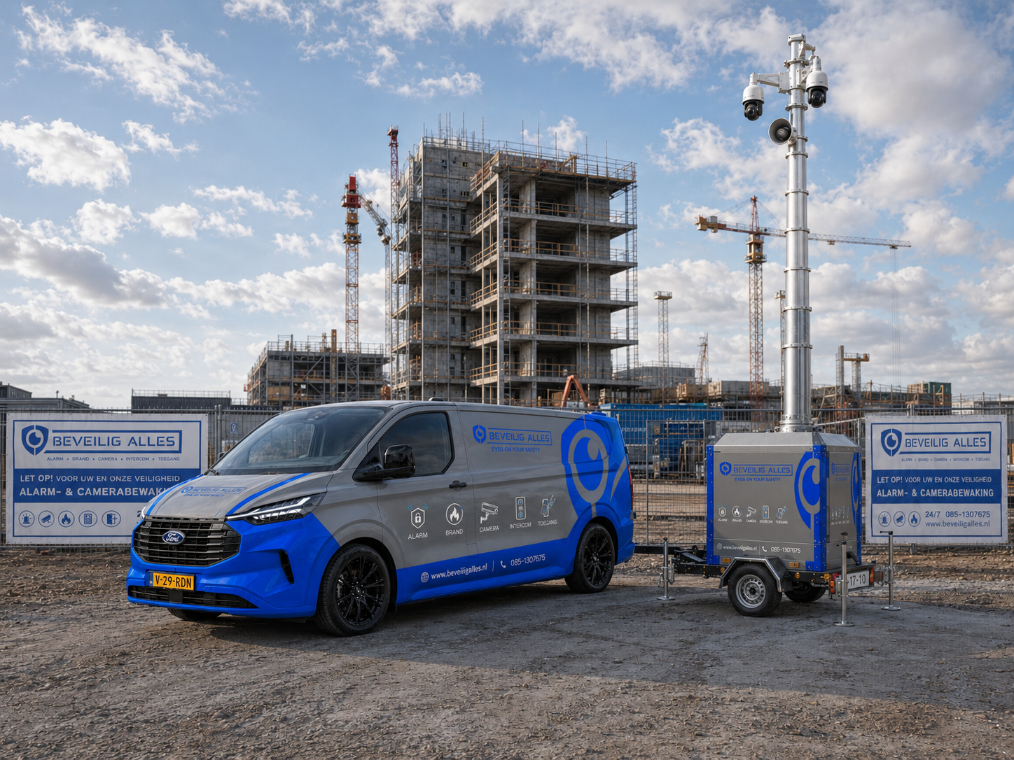 Bouwterrein — beveiligingsproject