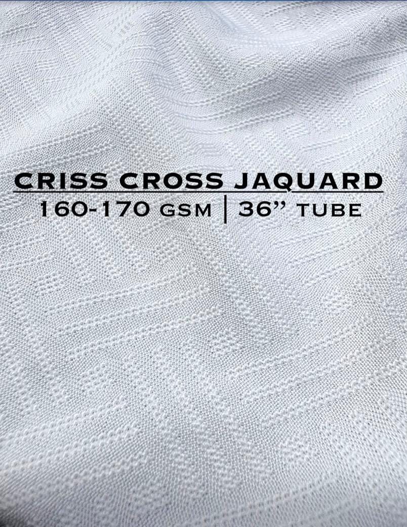 Criss Cross Jaquard fabric close-up