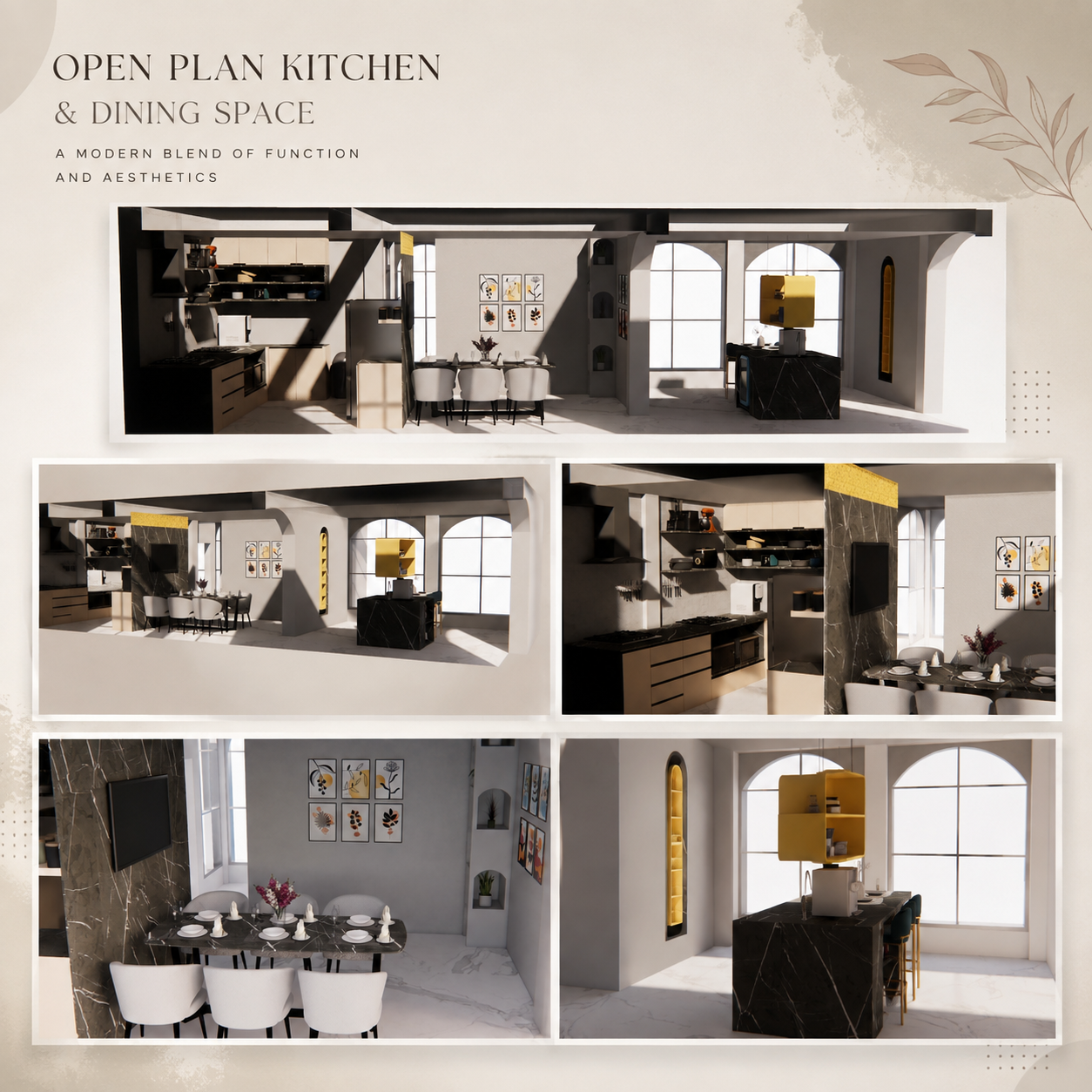 3D preview — Kitchen