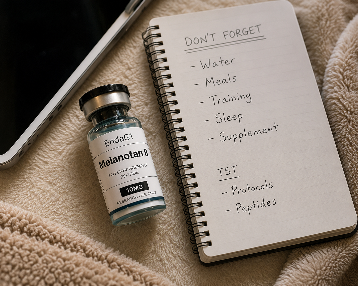 Customer photo — Melanotan II