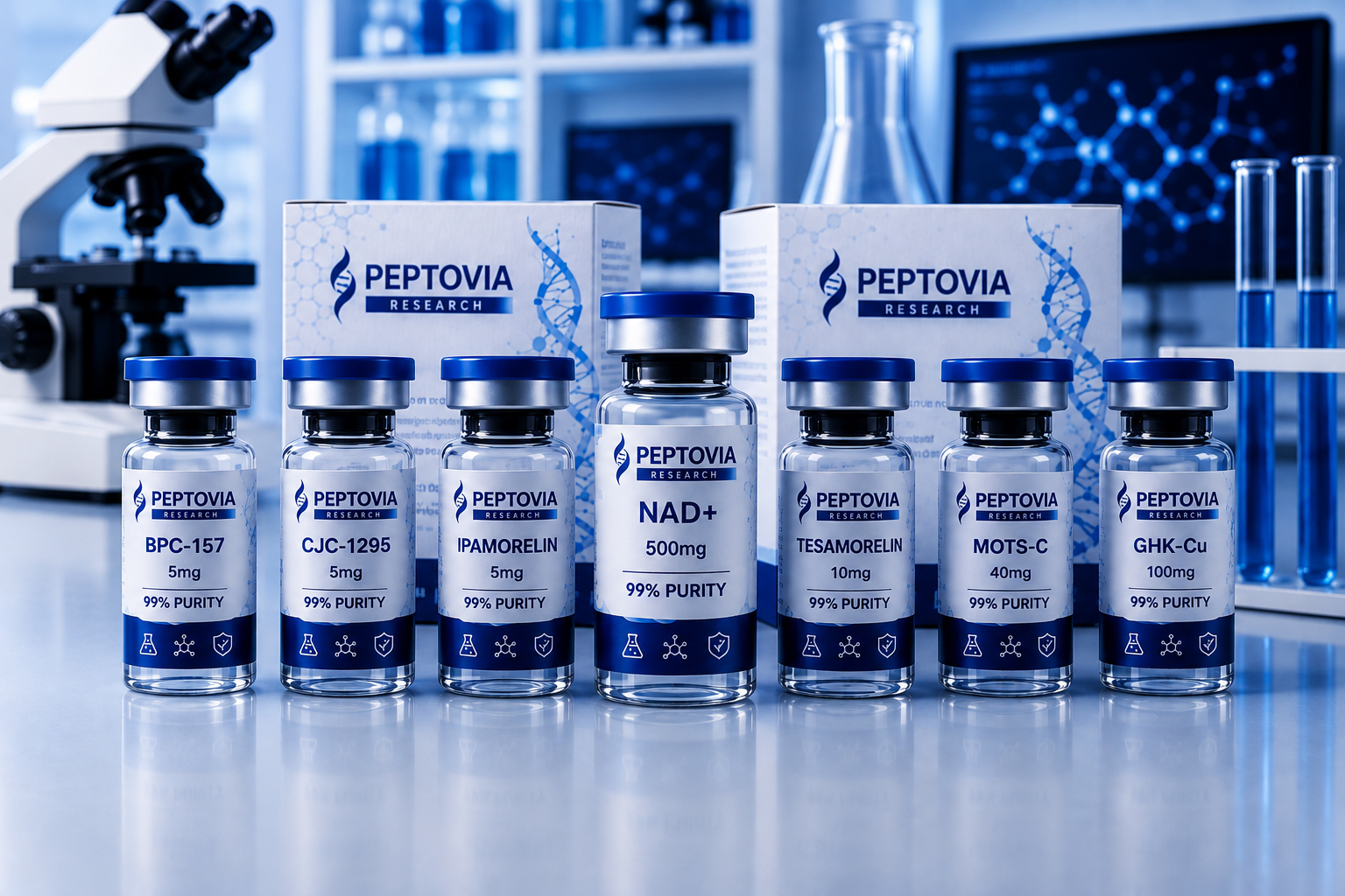 Peptovia Research product range
