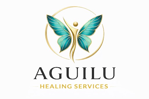 Aguilu Healing Services — golden butterfly logo