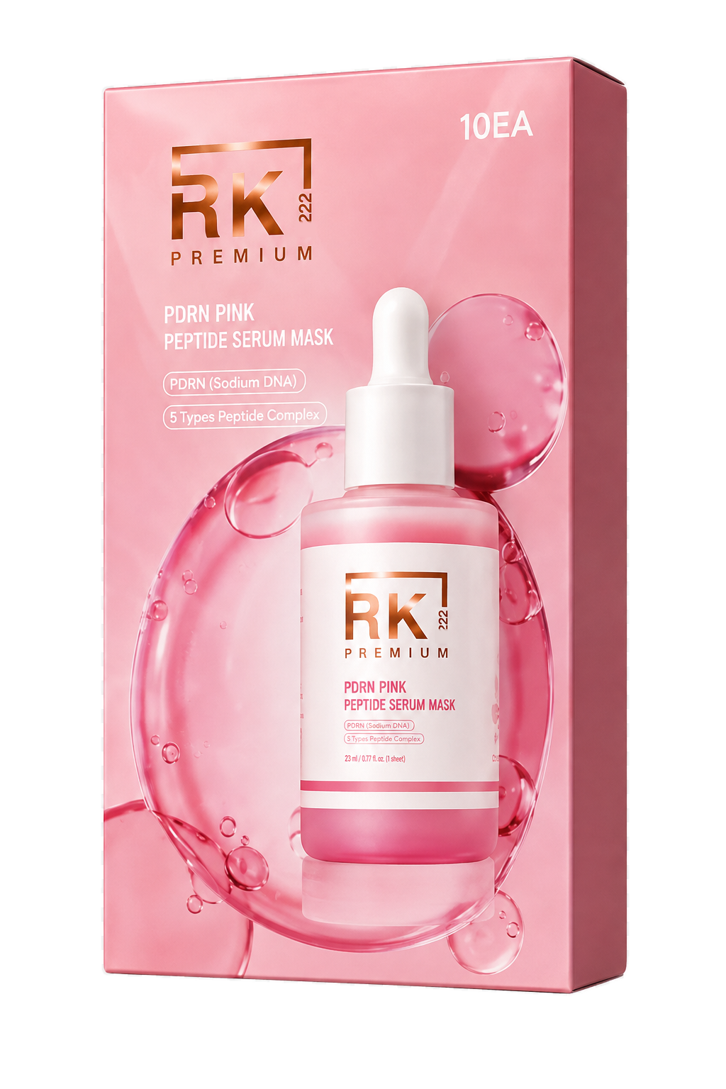 RK222 Premium PDRN Pink Peptide Serum Mask view 2