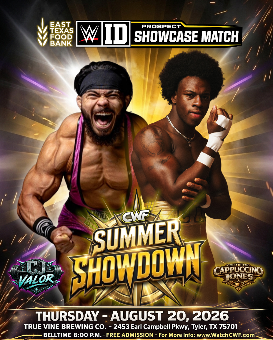 OFFICIAL: WWE ID Prospect Showcase Match — CJ Valor vs. Cappuccino Jones at Summer Showdown