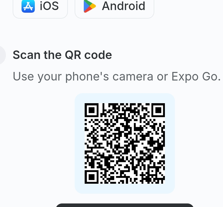 Expo Go QR Code